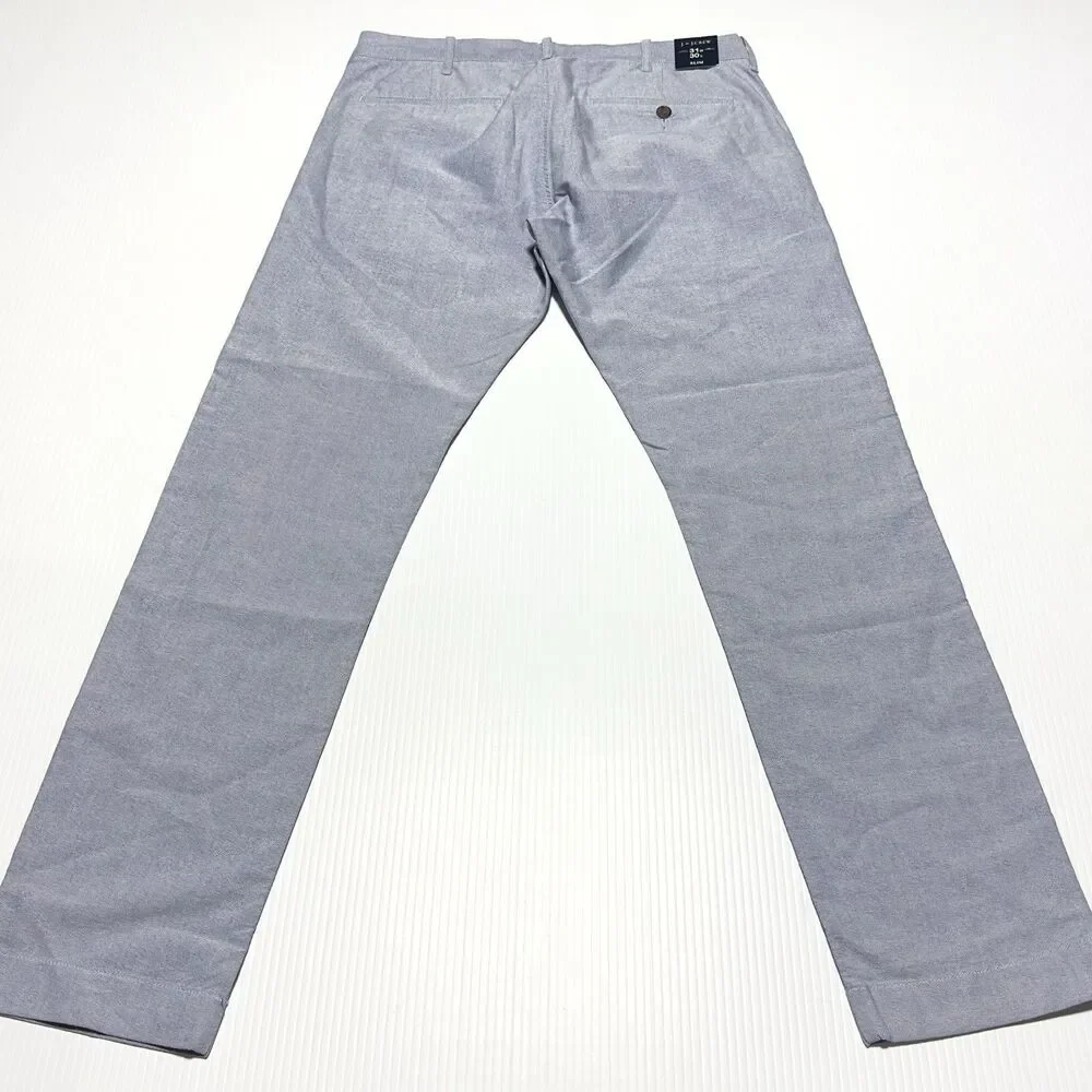 J.CREW Slim fit Pant Blue Mens Size 31x30 Preppy Cotton Chino NWT